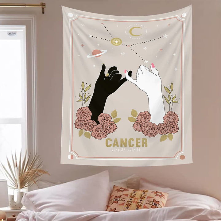 Olivenorma Mano Magica Tarocchi Zodiaco Arazzo 