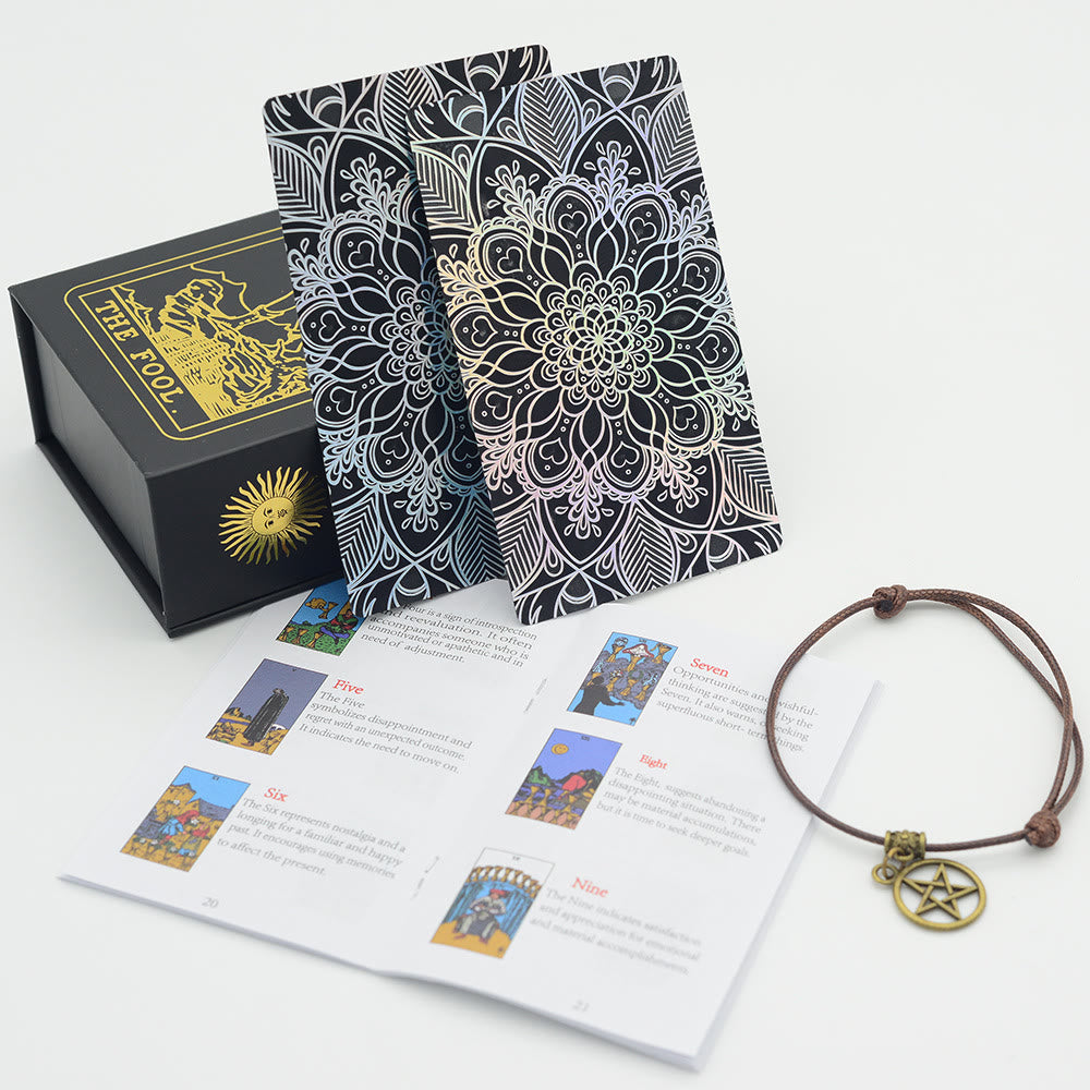 Olivenorma Bronzing Gold Foil Laser Bright Tarot Deck Carte