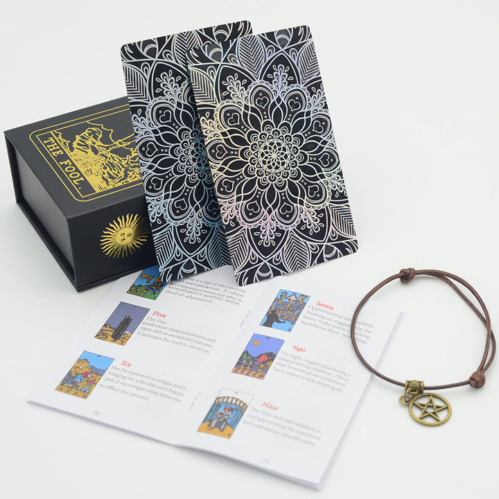Olivenorma Bronzing Gold Foil Laser Bright Tarot Deck Carte