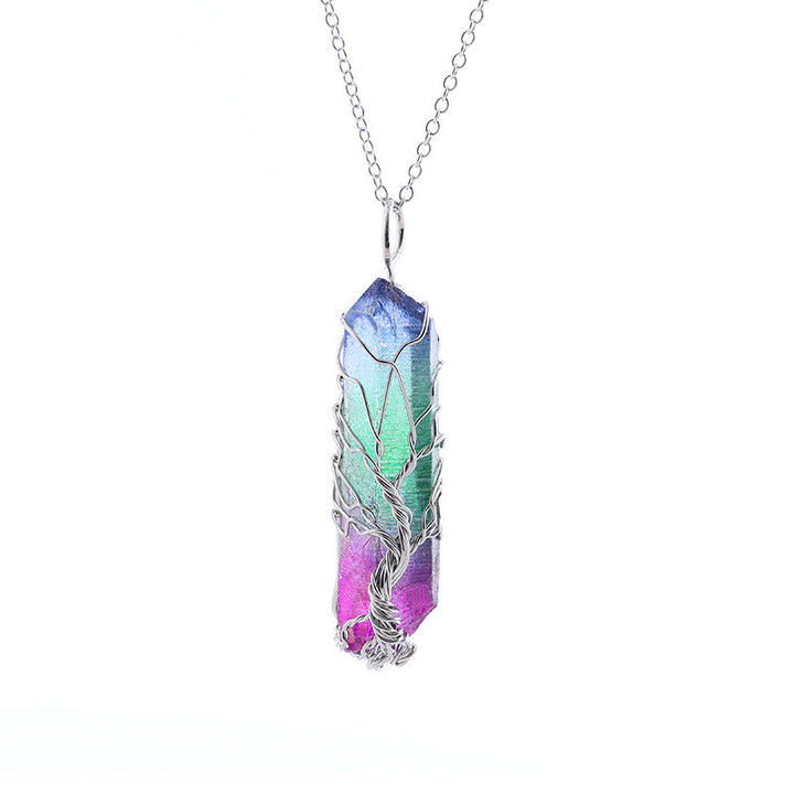 Olivenorma"Life Energy" - Collana di cristallo dell'albero della vita