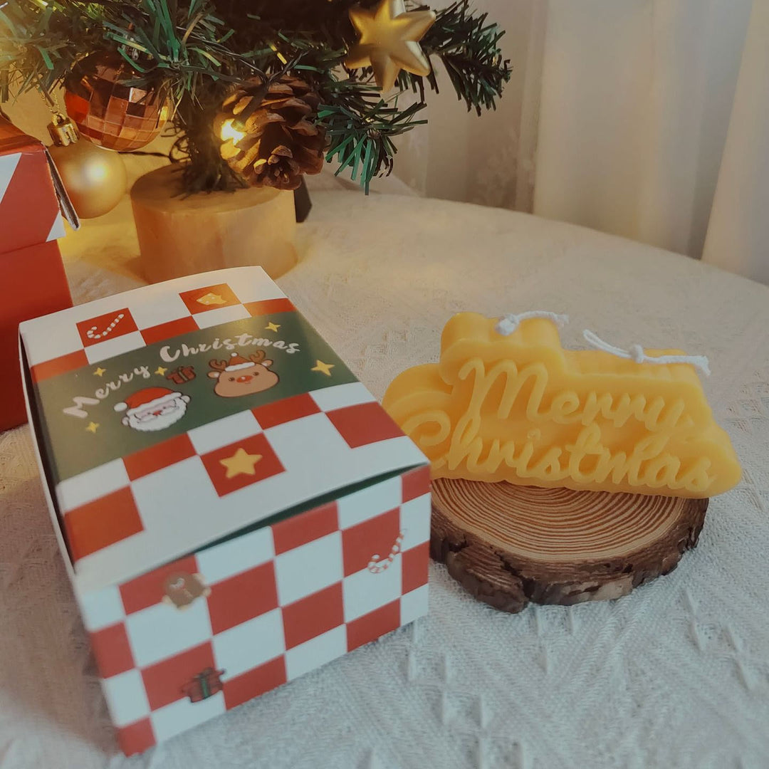 Candela modello biscotto torta di Natale Olivenorma - Buon Natale-12,5*6,5*2cm - image 12