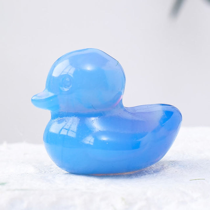 Olivenorma 1.2 pollici quarzo cristallo anatra intaglio decorazione pietra preziosa