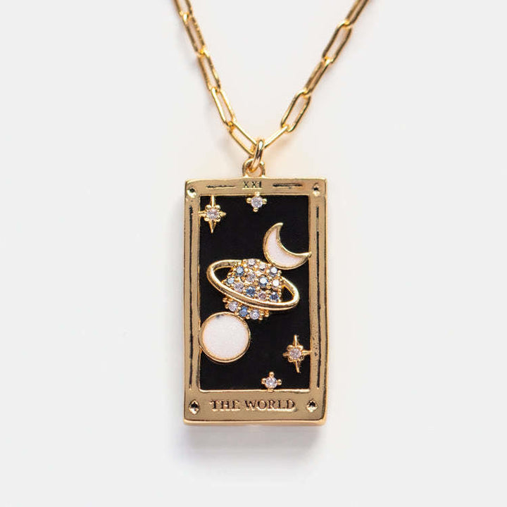 Collana Olivenorma Zircone Oro Placcato Tarocchi Olio Goccia