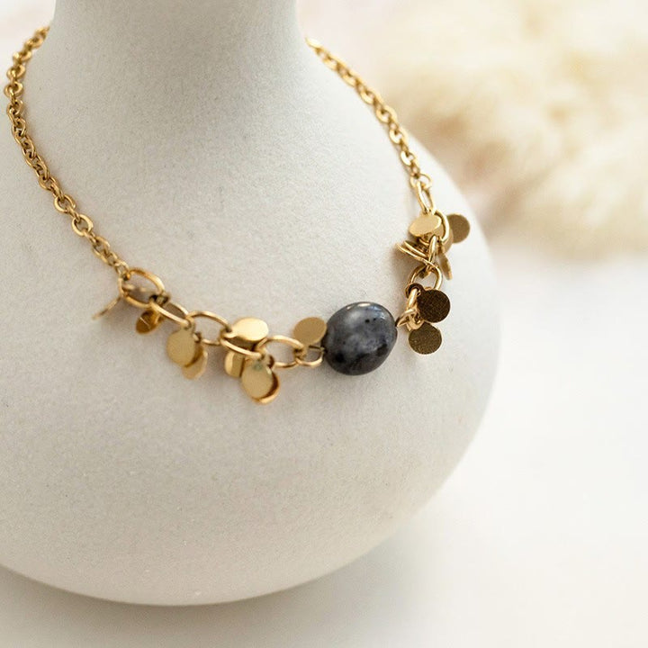 Olivenorma Set di bracciali impilabili con stelle turchesi naturali