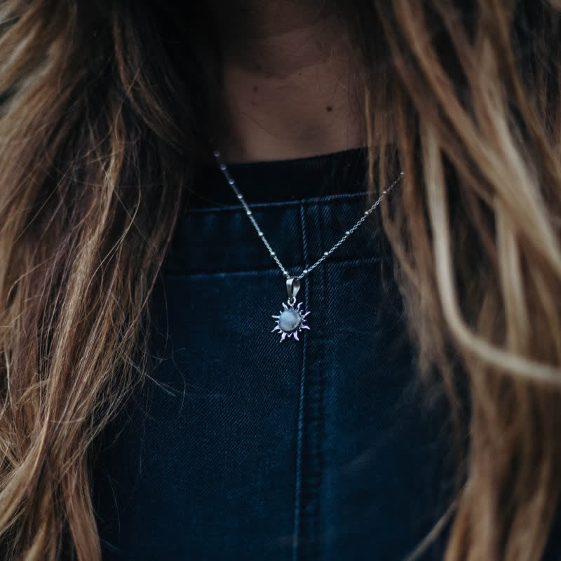 Collana Olivenorma Bohemia Vintage con opale solare