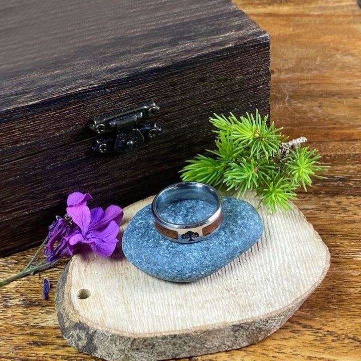 Anello Yggdrasil - acciaio inossidabile