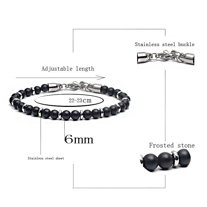 Bracciale Olivenorma in perline di agata invecchiata