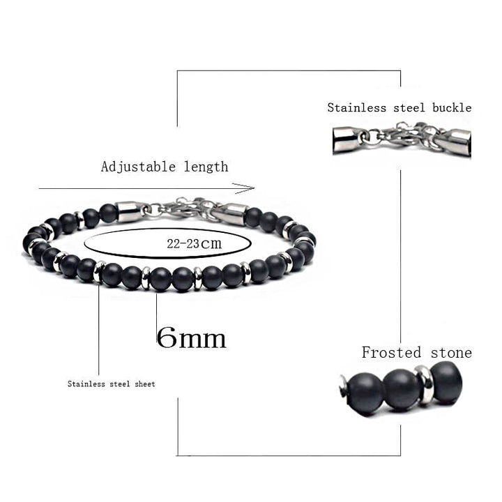 Bracciale Olivenorma in perline di agata invecchiata