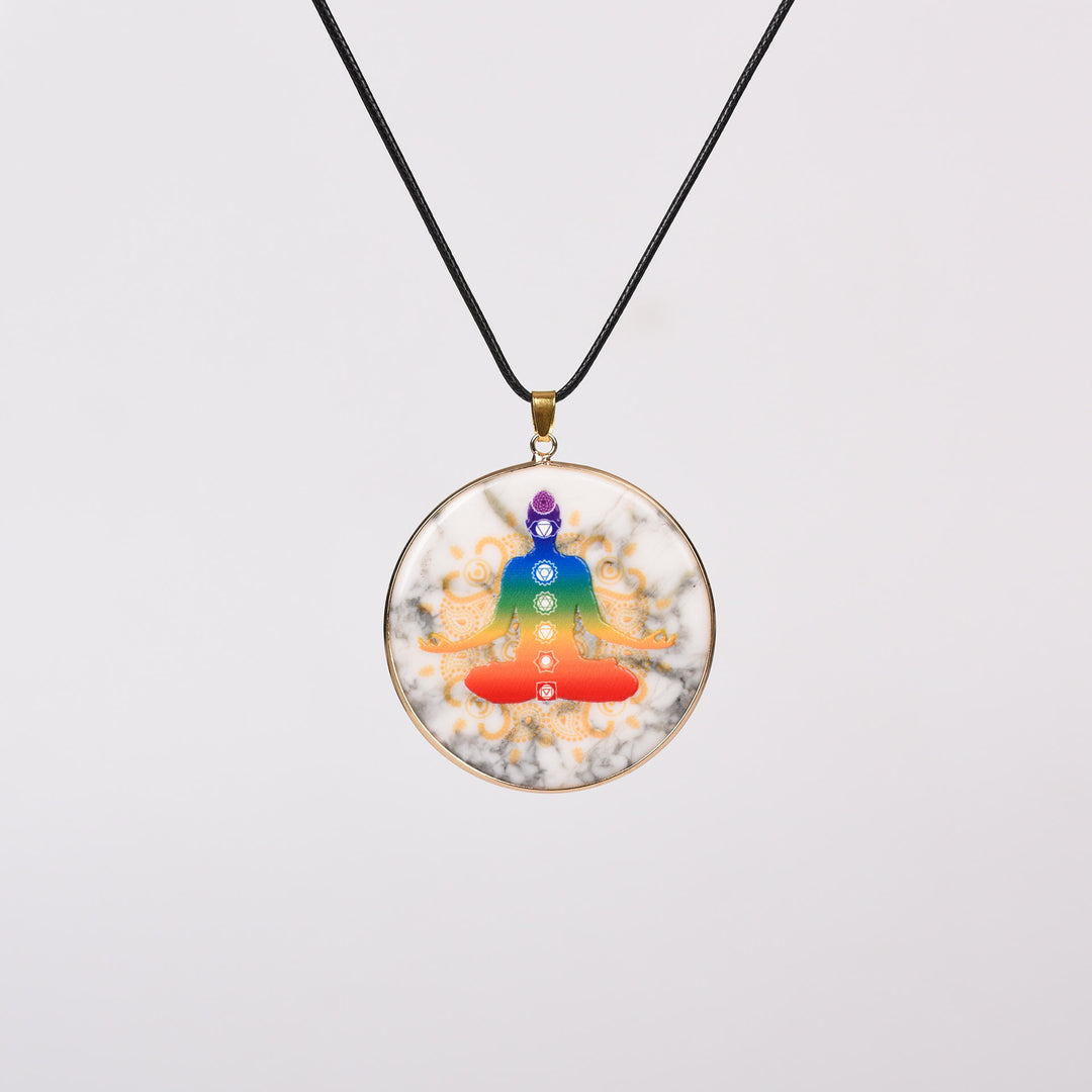 Collana Olivenorma Crystal Hamsa Chakra Albero della vita 