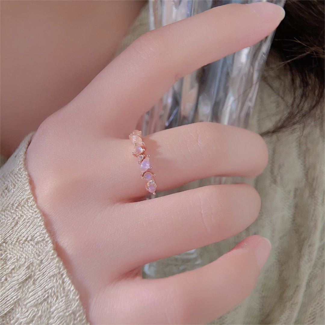 Anello Olivenorma Exquisite Moonstone S925 in argento sterling
