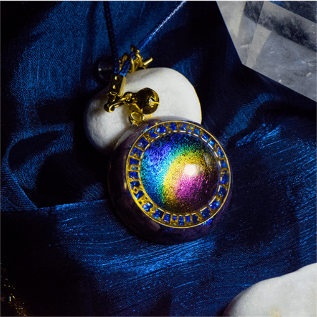 Anello Olivenorma Chrono Arcobaleno Tormalina Stella Pendente Orgone Collana 