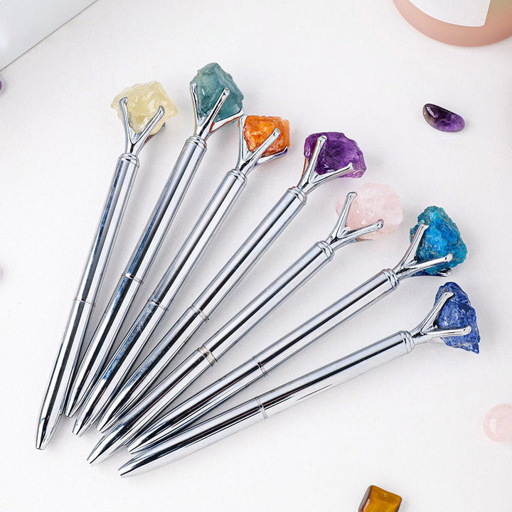 Penna per manifestazione di pietra grezza Olivenorma Decorazione con pietre preziose