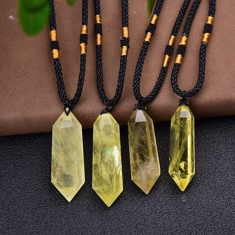 Collana curativa in cristallo naturale di ametista Olivenorma