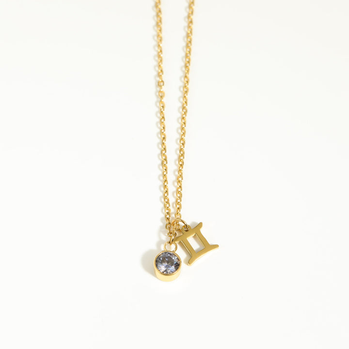 Collana in acciaio inossidabile con rune zodiacali Olivenorma