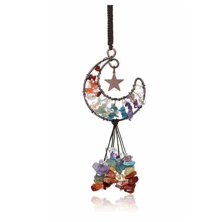 Olivenorma Luna e Stella Chakra Cristallo Vento Campanello