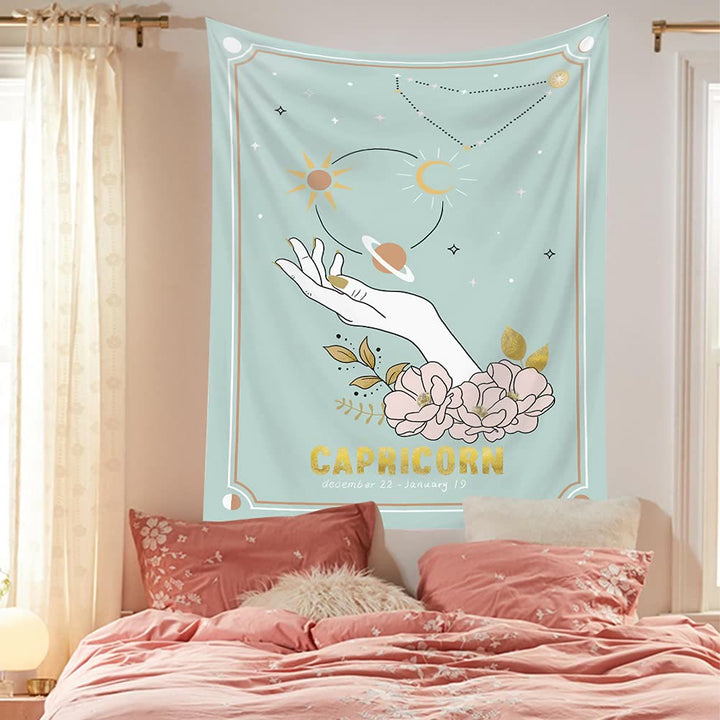 Olivenorma Mano Magica Tarocchi Zodiaco Arazzo 