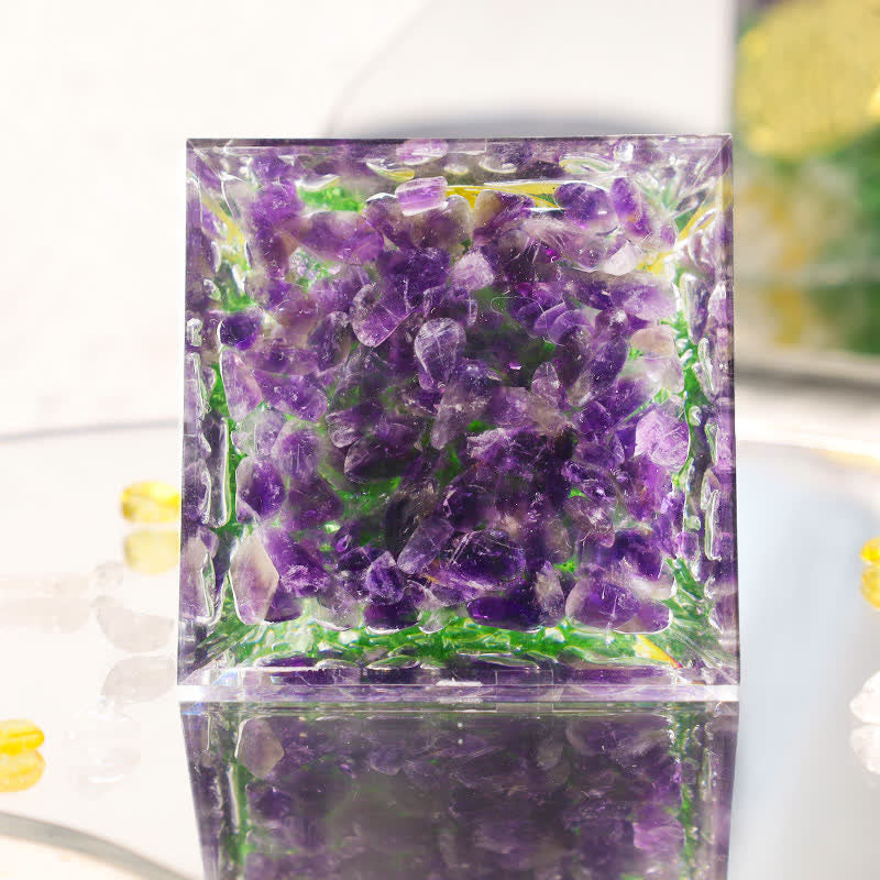 Olivenorma Fiore della vita Esagramma Cristallo Orgone Piramide