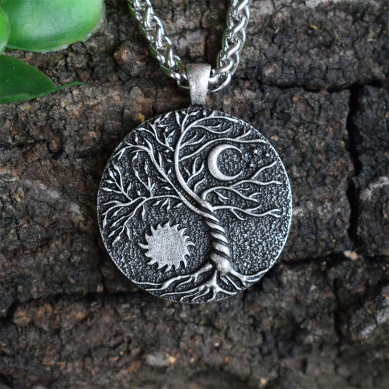 Olivenorma "Cavalcando con le stelle" - Collana Albero della vita con sole e luna 