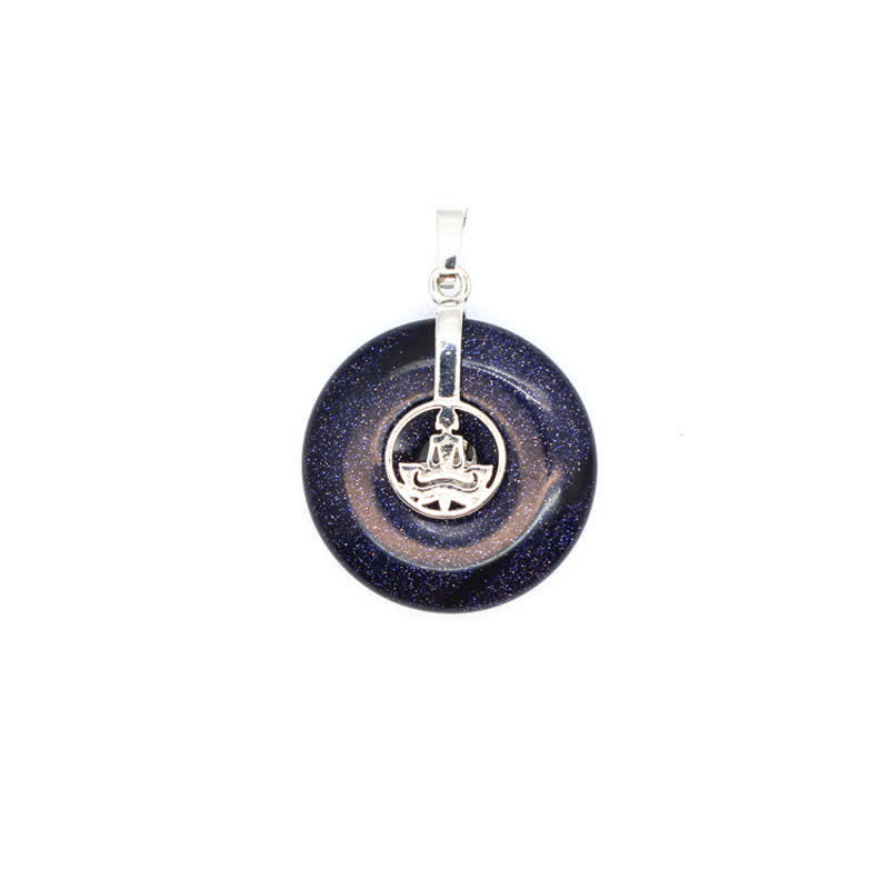 Collana con fibbia della pace in cristallo naturale Olivenorma e albero della vita