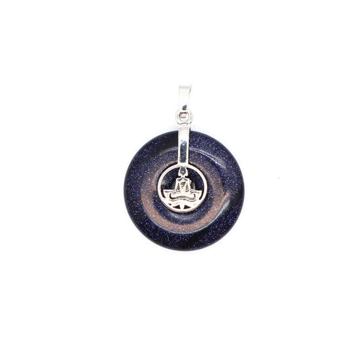 Collana con fibbia della pace in cristallo naturale Olivenorma e albero della vita