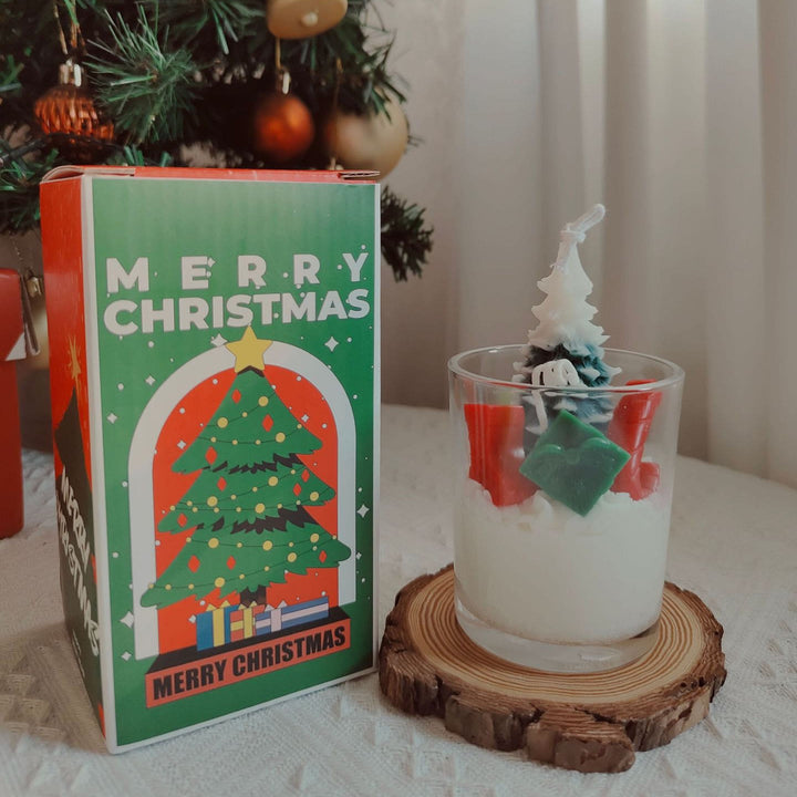 Olivenorma Natale Babbo Natale Pupazzo di neve Alce Tazza Candela