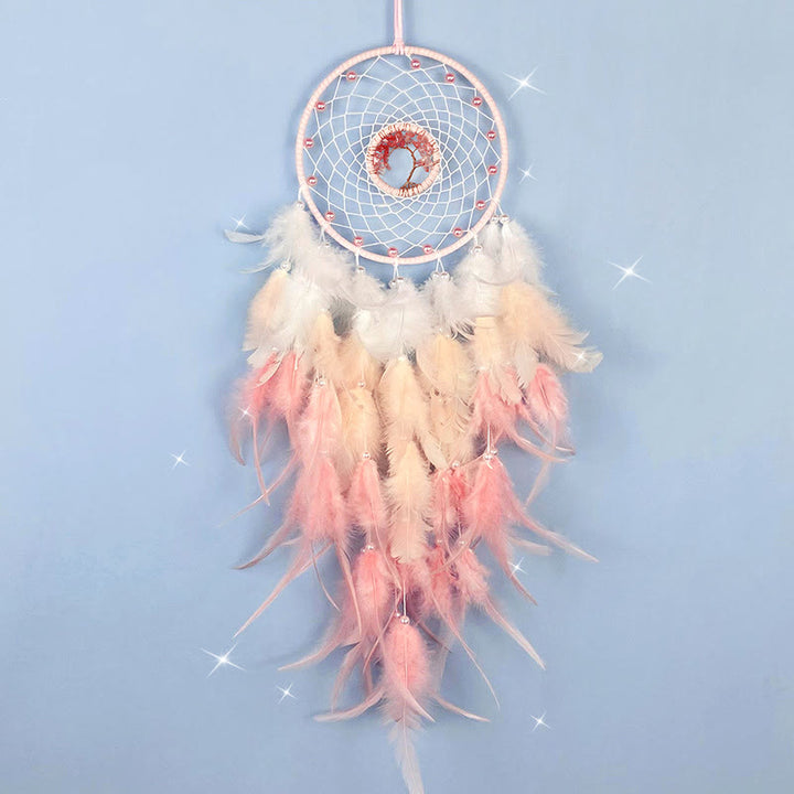 Olivenorma Crystal Tree Of Life Piuma Glow Dream Catcher 