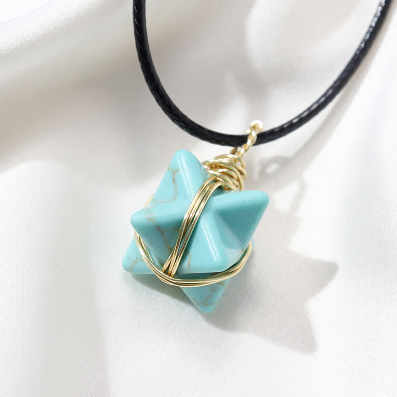 DIVINE LIGHT VEHICLE - Collana Merkaba di cristallo