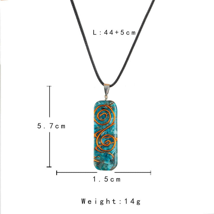 Collana curativa in cianite Olivenorma 