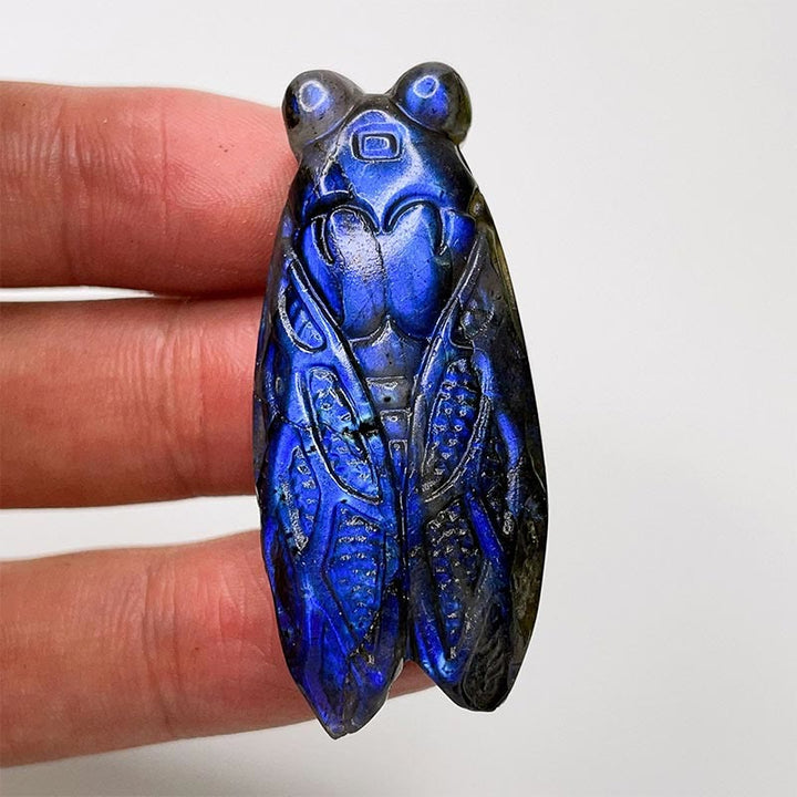 Ornamenti con faccia di luna in labradorite naturale Olivenorma , decorazione con pietre preziose 