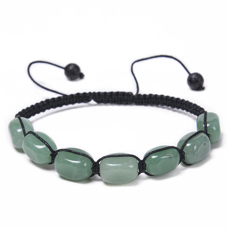 Olivenorma 7 Chakra Cristallo Gemma Perline Braccialetto Intrecciato Uomo 