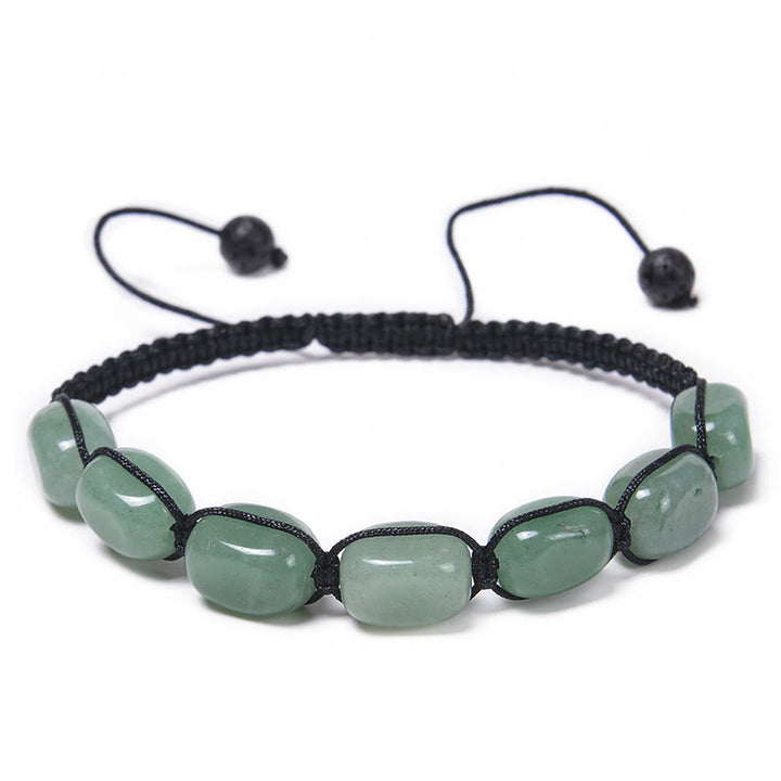 Olivenorma 7 Chakra Cristallo Gemma Perline Braccialetto Intrecciato Uomo 