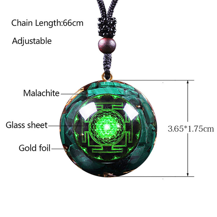 Collana calmante in malachite Olivenorma