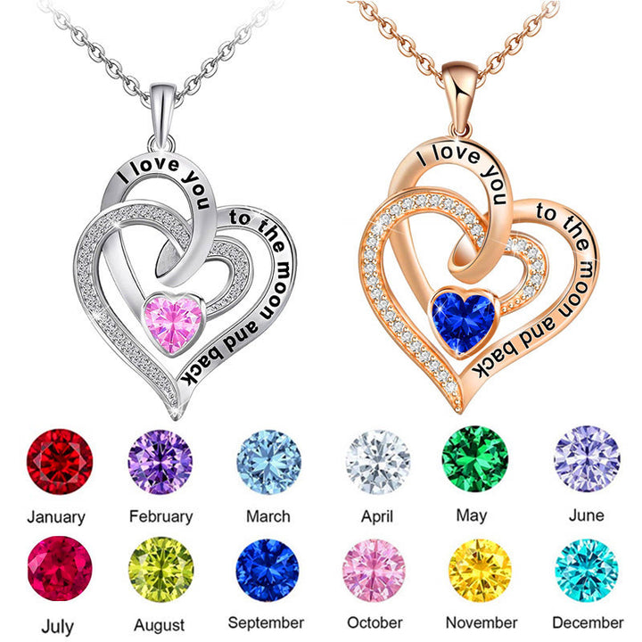 Collana con carta regalo Olivenorma Hearts and Hearts Birthstone - image 25