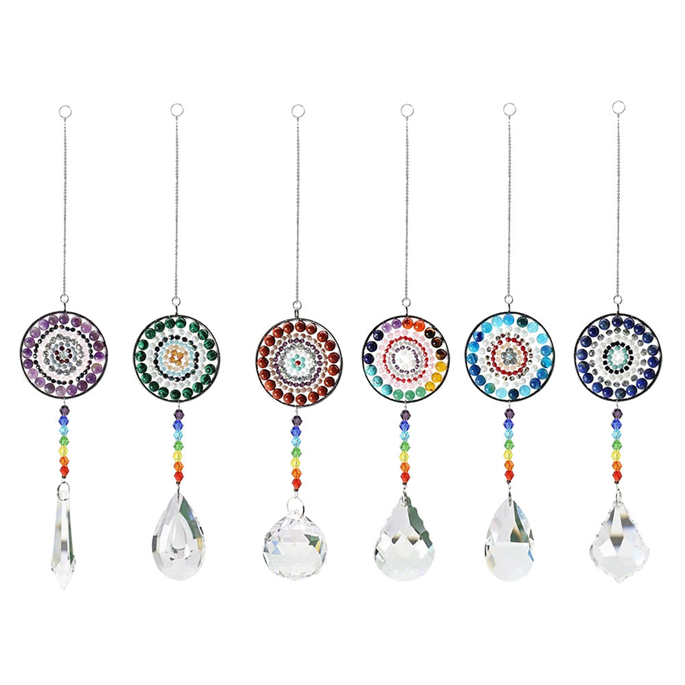 Olivenorma Crystal Suncatchers Campanello a vento Chakra fatto a mano 