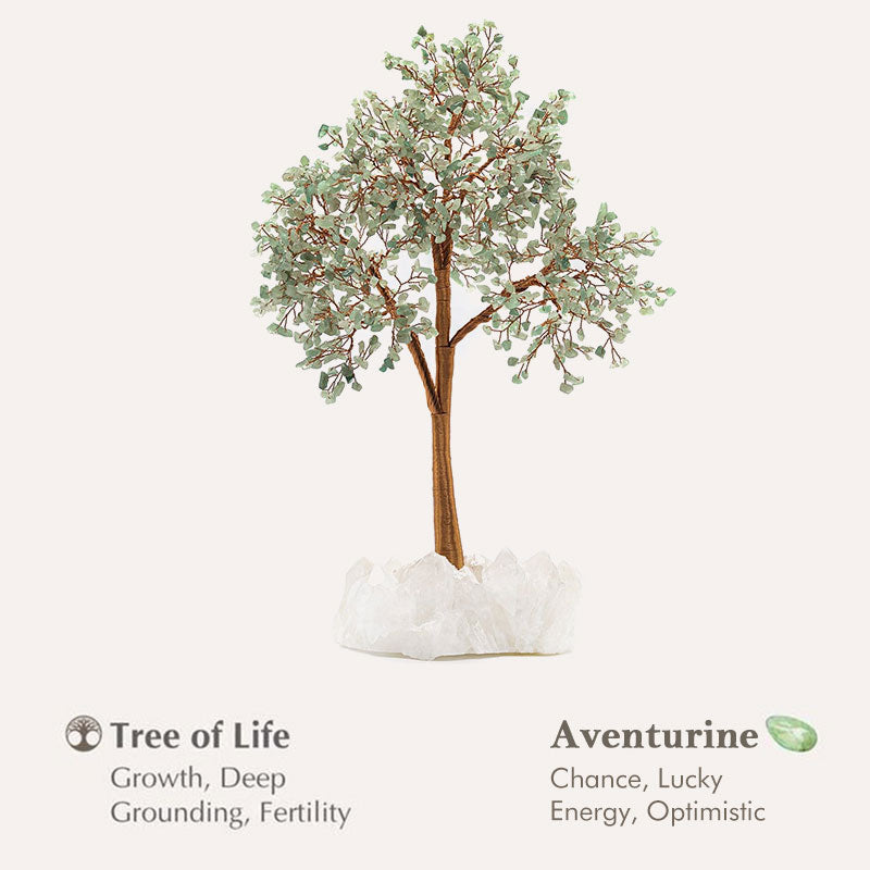 Olivenorma Il Manifestatore Cristallo di Avventurina Albero Feng Shui