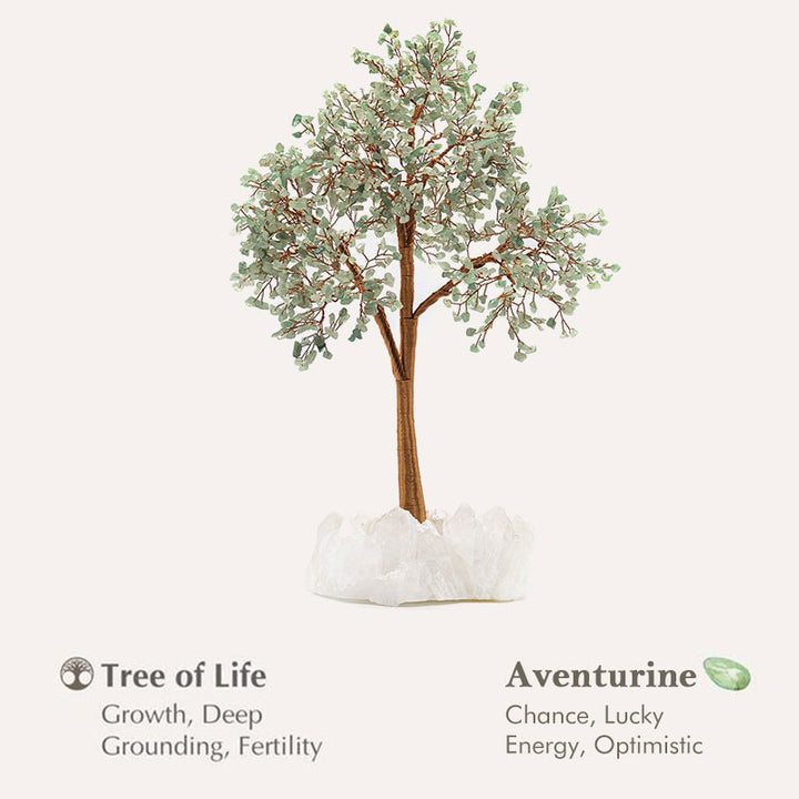 Olivenorma Il Manifestatore Cristallo di Avventurina Albero Feng Shui