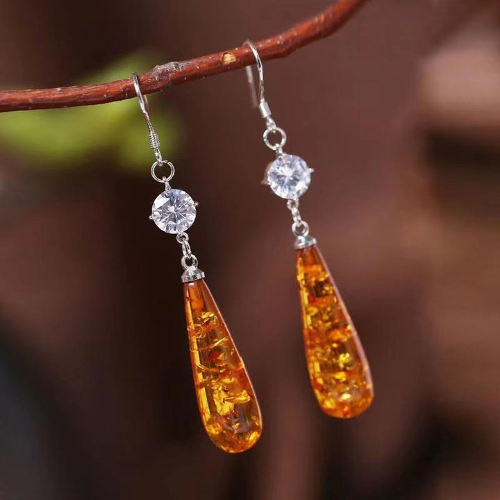 Orecchini Olivenorma Amber Balance