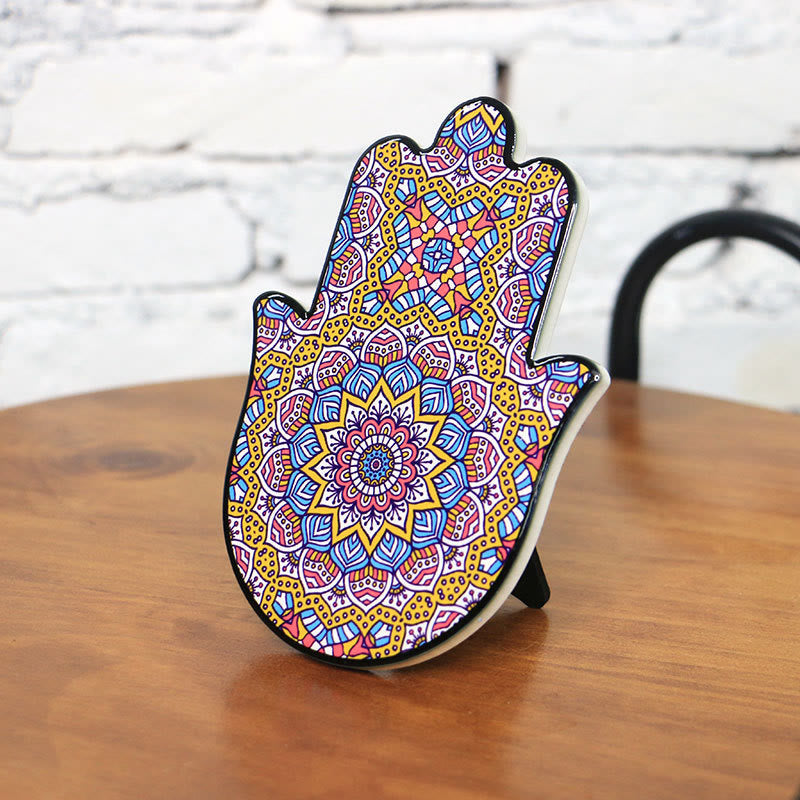 Vassoio portagioie Olivenorma Hamsa Evil Eye sottobicchiere 