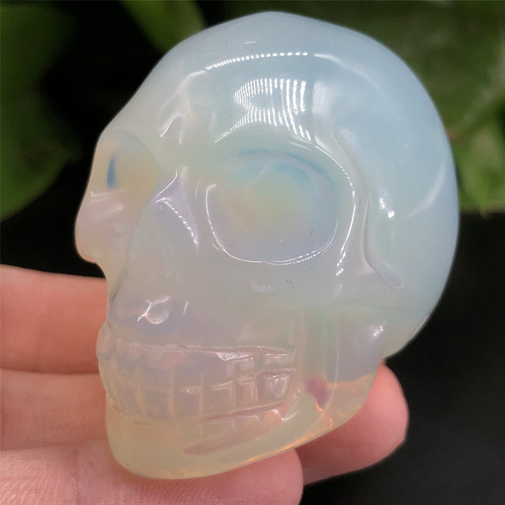 Decorazione teschio di cristallo opalite Olivenorma