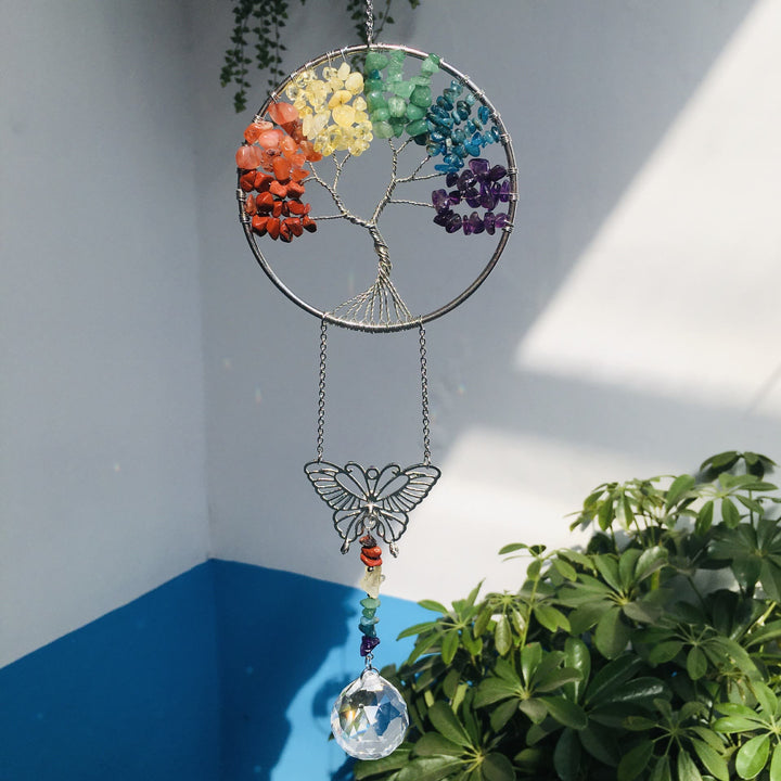 Olivenorma Albero della vita farfalla pendente decorazione ornamento