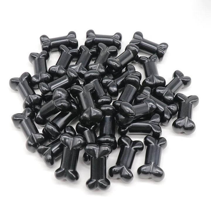 Decorazione in pietra preziosa di osso in cristallo di quarzo naturale Olivenorma