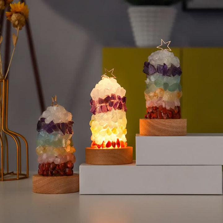 Olivenorma Chakra Star Little Tower Lampada Decorazione Natalizia 