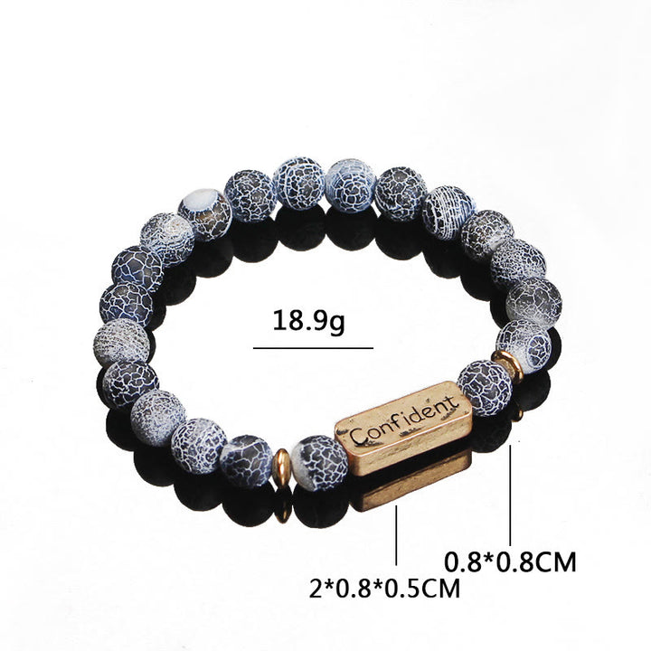 Bracciale Olivenorma Natural Gemstone Confident Engraved