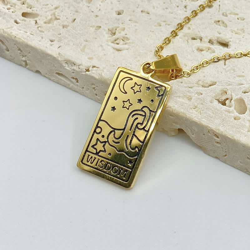 Collana vintage con tarocchi e fortuna Olivenorma