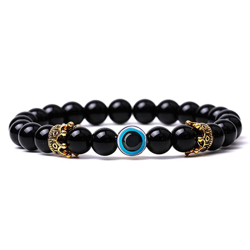 Bracciale in pietra naturale con protezione contro il malocchio