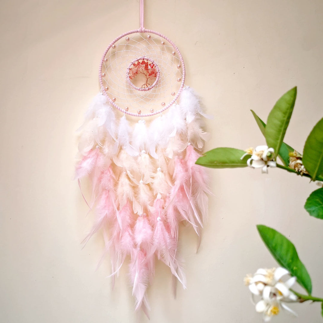 Olivenorma Albero della vita Sodalite blu Ghiaia Dream Catcher