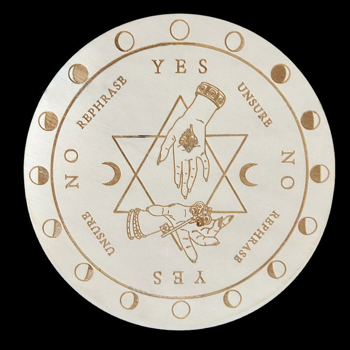 Olivenorma Il gioco del pendolo divinatorio in legno Carta dei tarocchi 