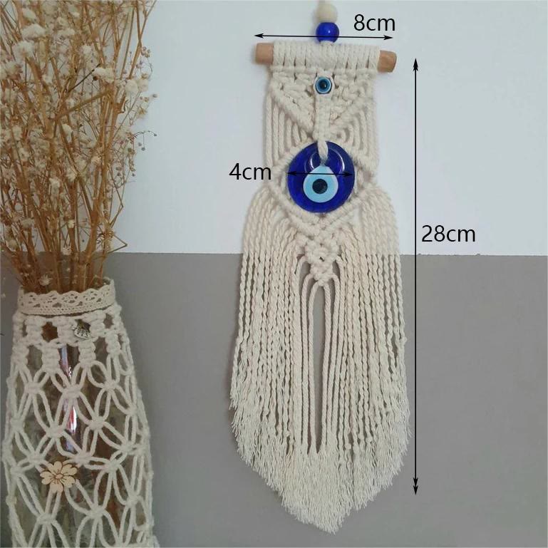 Olivenorma Evil Eye Wall Hanging Decorazione fatta a mano Ornamento 