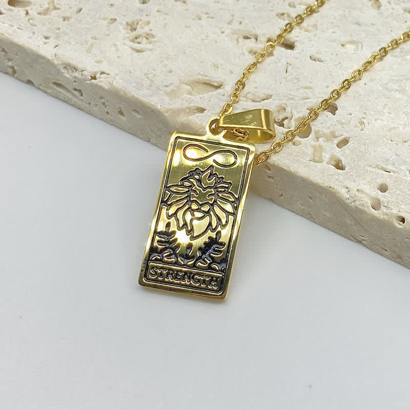 Collana vintage con tarocchi e fortuna Olivenorma