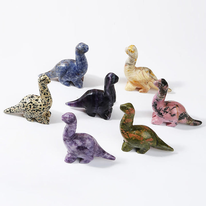 Olivenorma 2,5 pollici cristallo dinosauro casa docor decorazione pietra preziosa 